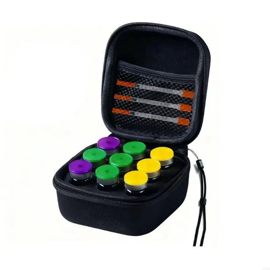 Premium 9-Slot Insulin Vial Organizer &amp; Protector Case