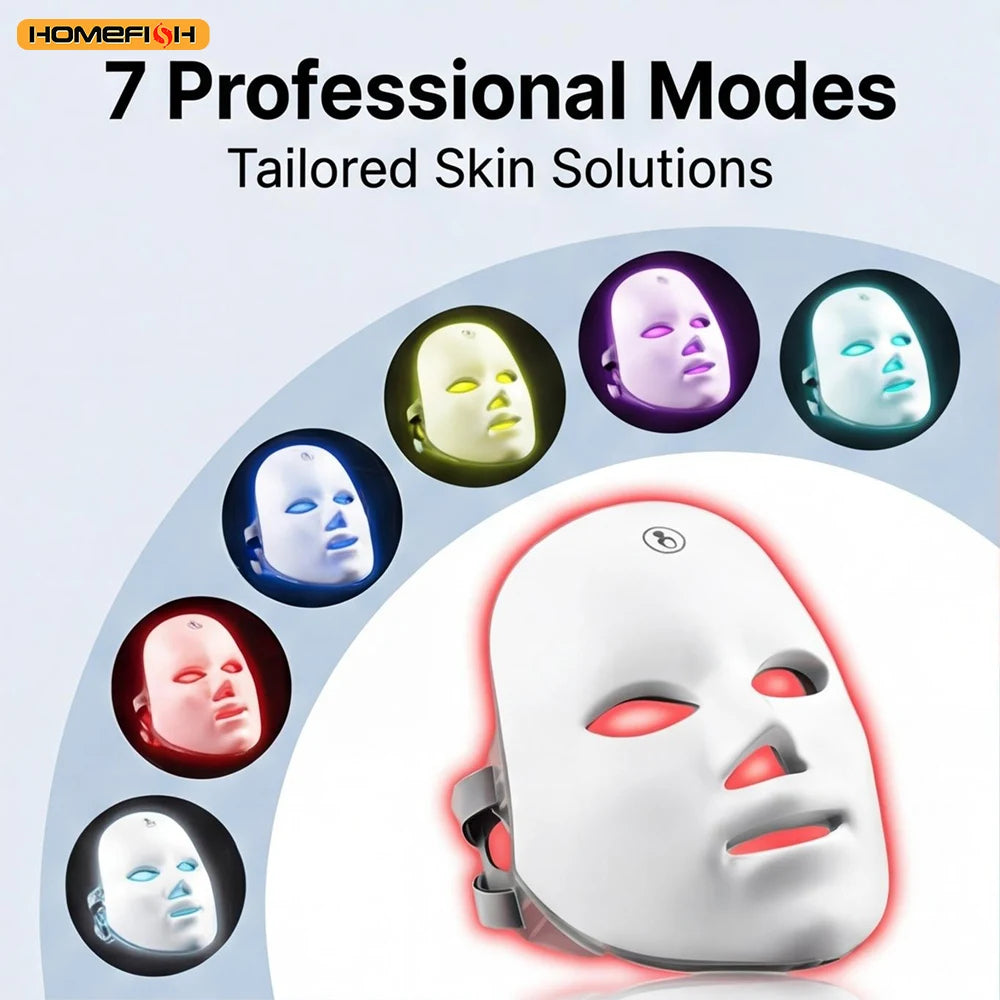 7 Color LED Face Mask – Acne Treatment, Anti-Aging & Skin Rejuvenation