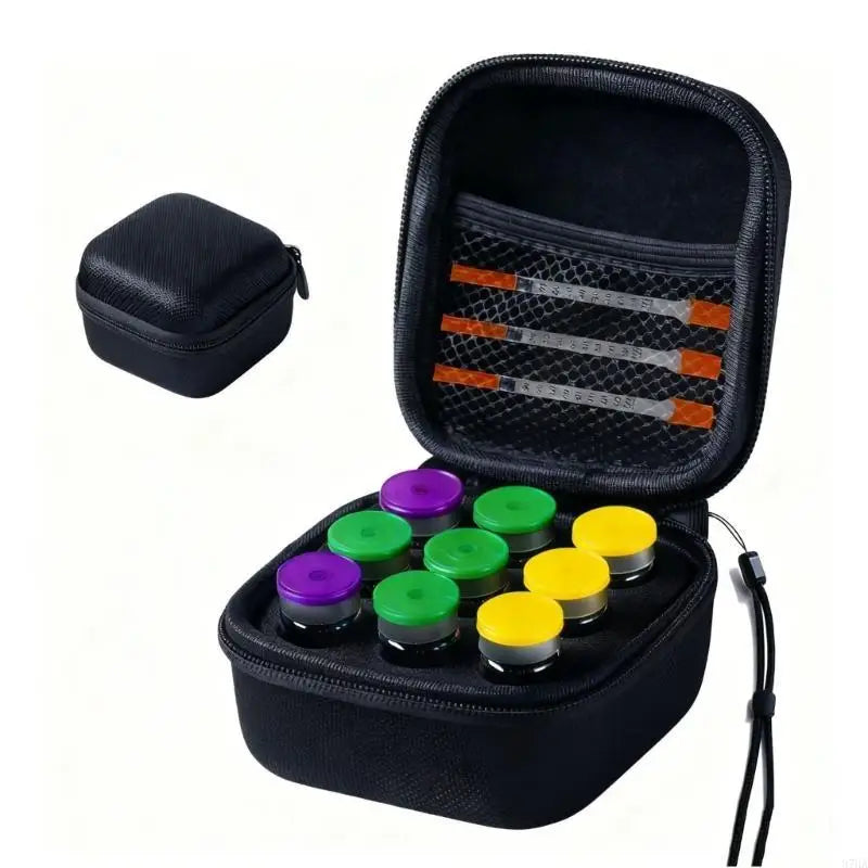 Premium 9-Slot Insulin Vial Organizer &amp; Protector Case