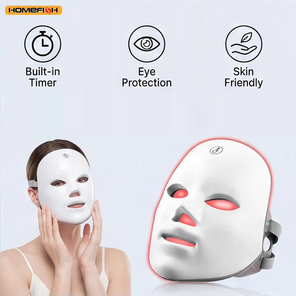7 Color LED Face Mask – Acne Treatment, Anti-Aging & Skin Rejuvenation