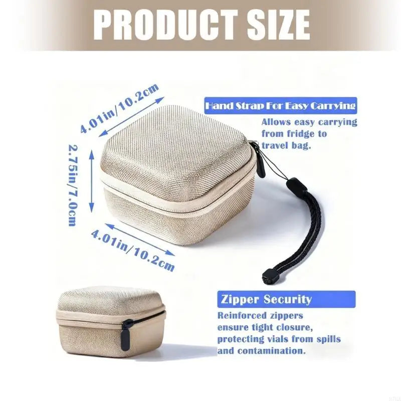 Premium 9-Slot Insulin Vial Organizer &amp; Protector Case