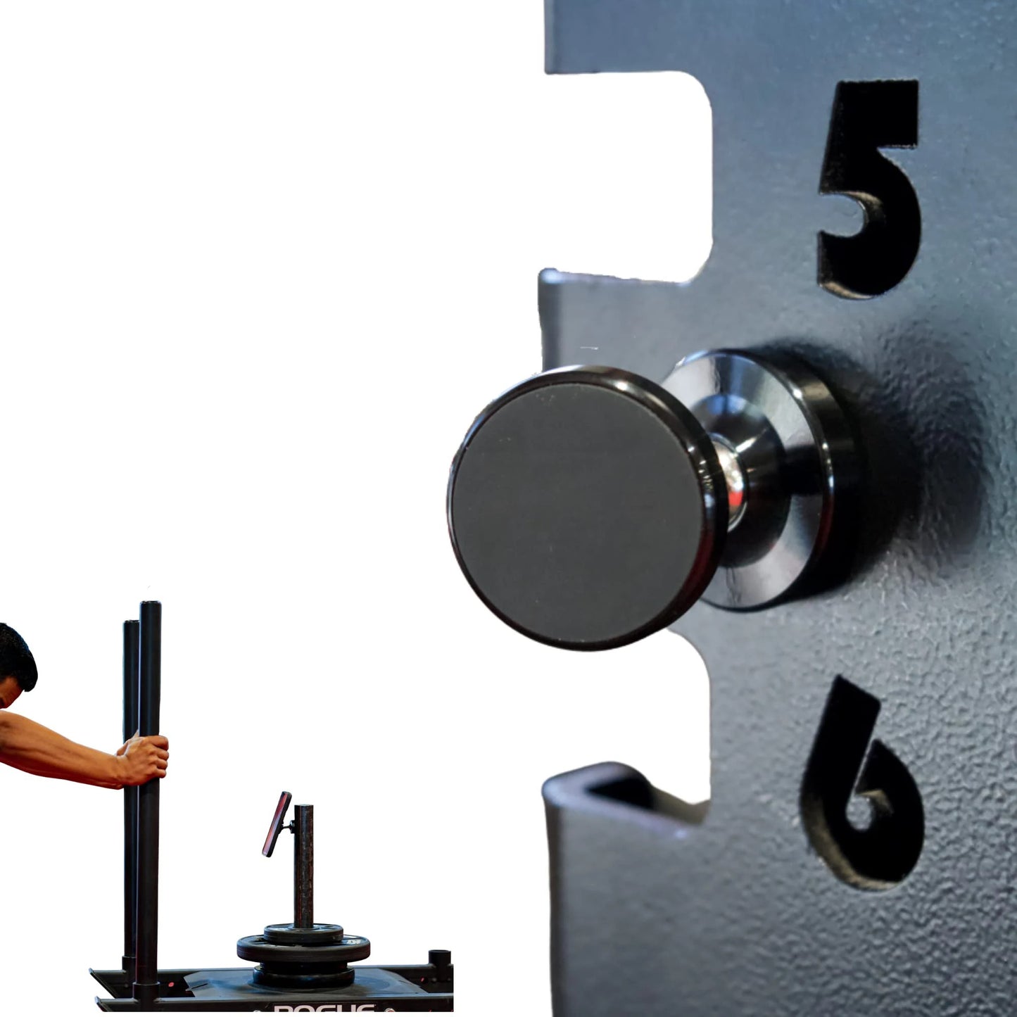 360° Dual Magnetic Gym Phone Holder - Strong Double-Sided Magnets