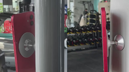 360° Dual Magnetic Gym Phone Holder - Strong Double-Sided Magnets